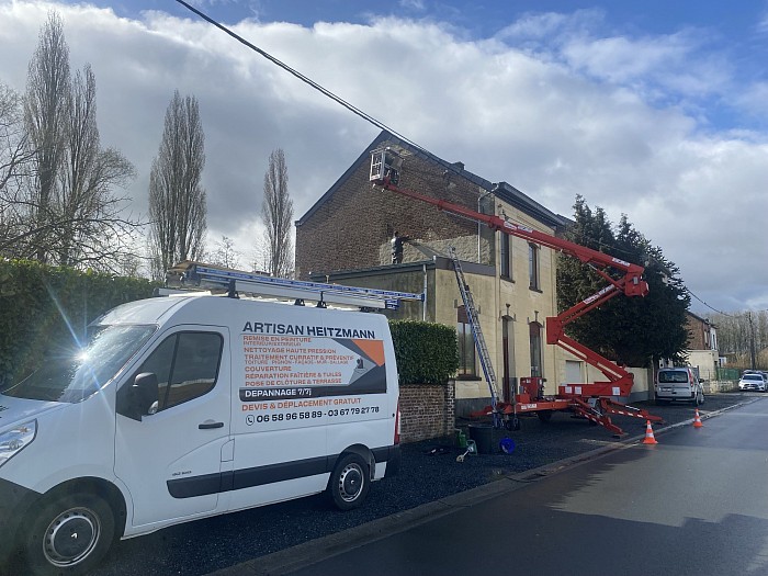 reparation enduit avec nacelle
