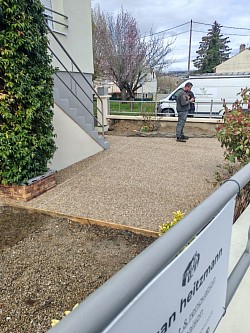 Dalle beton desactivé